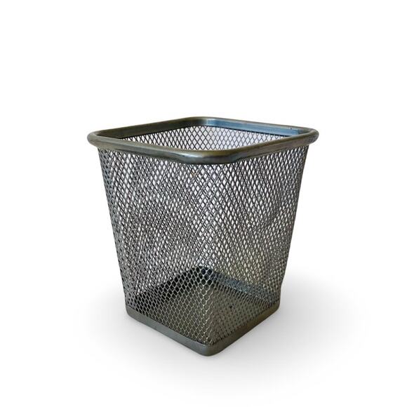 IKEA DOKUMENT Pencil cup, silver color - Picture 1 of 5